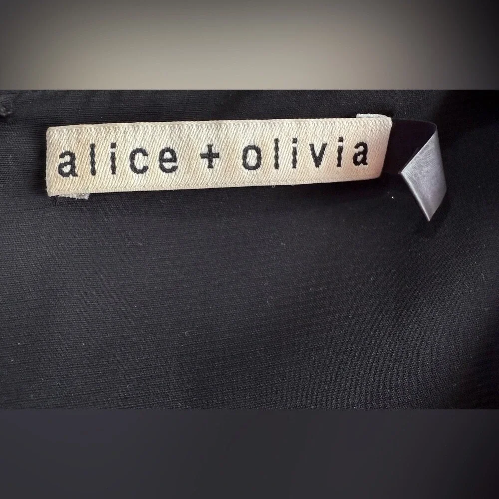NEW Alice + Olivia Janey V Neck Flare Dress‎ in Mona Multi/Combo $595